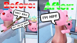 DESTROYING GLITCHERS IN PIGGY!!! | How to kill glitchers as Piggy in Roblox