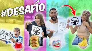 EL ULTIMO EN COMER SIN MANOS vs 1 MANO vs 2 MANOS GANA | Familia Amiguindy