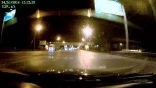 дтп - пьяный водитель (авария в конце видео)