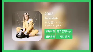 [한시간듣기] 2002 - Anne-Marie | 1시간 연속 듣기