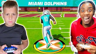 ROB GRONKOWSKI'S SON CHALLENGED ME TO A MADDEN GAME!!! (CRAZY ENDING)