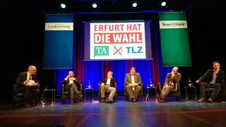 TA OB-Wahl-Podium in Erfurt
