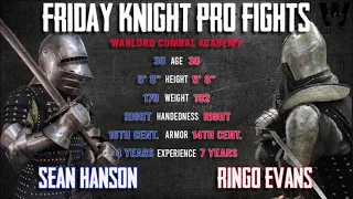 Buhurt Longsword Profight Duel | Sean Hanson v. Ringo Evans 2