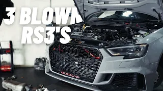 3 BLOWN RS3 ENGINES! WHY?
