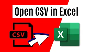 How to Open CSV File in Excel