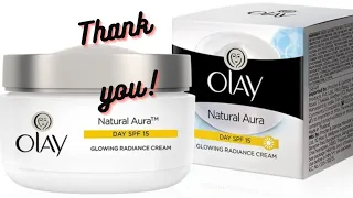 Olay Natural Aura Spf15 Glowing Radiance Cream// REVIEW