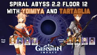 2 Bow DPS Clearing Floor 12 Spiral Abyss 2.2 (9/9) | Genshin Impact