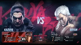 Tekken 8 Ranked - FT2 Kazuya VS Bryan - Intense Match