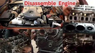 hilux 1gd engine rebuilding|disassembling Engine|complete engine|revo|Part 1