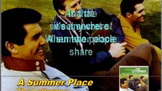A Summer Place by The Lettermen   karaoke version