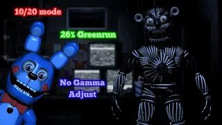 FNaF: SL - 10/20 Mode 26% Greenrun (World Record)