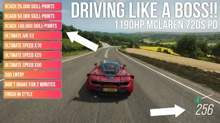 Forza Horizon 4 DRIVING LIKE A BOSS!! - 1190HP Mclaren 720S PO