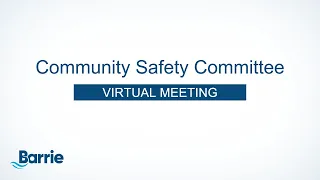 Community Safety Committee Meeting | December 20, 2022