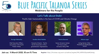 Let's Talk About Debt: Pacific Debt Sustainability in the face of COVID and Climate Change