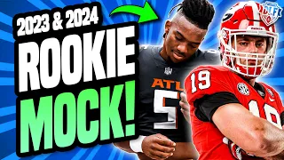 COMBINED 2024 & 2023 Dynasty Rookie Mock Draft (Rookie & 2nd Year Player Values!)