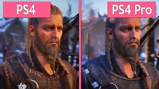 Assassin's Creed Valhalla - PS4 vs PS4 Pro Graphics Comparison!