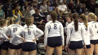 2016 Concordia-St. Paul volleyball, DII quarterfinals vs AIC