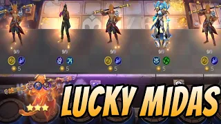 LUCKY MIDAS EARLY 2 STAR SUN USING BUSS SKILL 3 | Mobile Legends Magic Chess 2024