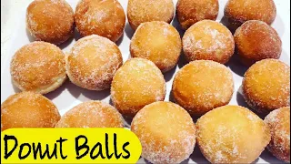 How To Make Soft and Fluffy Donut Balls | Easy Sugar Donuts Recipe |ASMR