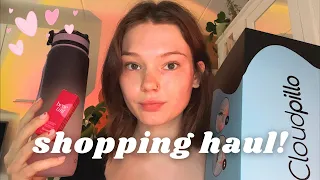 ASMR a tingly shopping haul! (Whispers, tapping, fabric sounds, glass, lid sounds etc.)