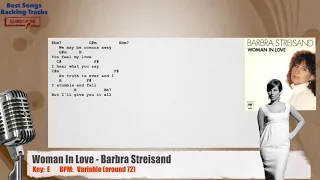 🎙 Woman In Love - Barbra Streisand Vocal Backing Track with chords and lyrics