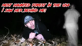 HAUNTED ELEANOR FOREST AT NIGHT ALONE!