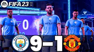 FIFA 23 VOLTA - MESSI, RONALDO, MBAPPE, NEYMAR, ALL STARS PLAYS | MAN CITY 9-1 MAN UNITED