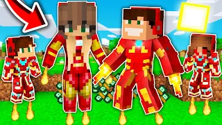 MOJA RODZINA JEST IRON MAN I MA SUPER MOCE W MINECRAFT?! GPLAY & LUMI