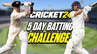 LIVE | CRICKET 24 (PS5) | The 5-Day Batting Challenge! (ANZAC Special - Day 1)