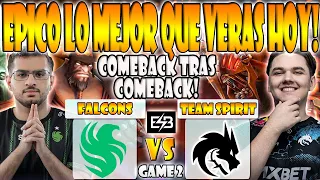 TEAM SPIRIT VS FALCONS BO3[GAME 2]YATORO, COLLAPSE VS ATF, SKITER-DREAMLEAGUE SEASON 22 -DOTA- ESB