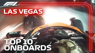 Lando's Dramatic Crash And The Top 10 Onboards | 2023 Las Vegas Grand Prix | Qatar Airways