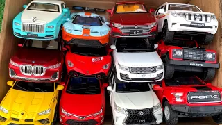 Box Full of Model Cars - Ford GT, BMW X7, Lamborghini Svj, Rolls-Royce Wraith, Lamborghini URUS