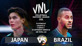 Japan vs Brazil | Men's VNL 2023
