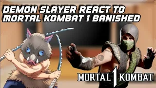 Demon Slayer react to Mortal Kombat 1 Banished | Gacha reacts