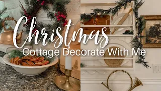 Christmas Cottage Decorate With Me | Cozy Christmas Cottage Kitchen Ideas