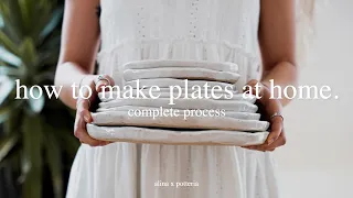 POTTERY AT HOME | How to make plates at home (alina x potteria)