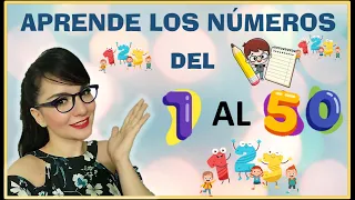 LOS NÚMEROS DEL 1 AL 50 👧🏻🧒🏻📘📗