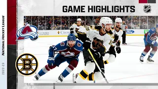 Avalanche @ Bruins 12/3 | NHL Highlights 2022