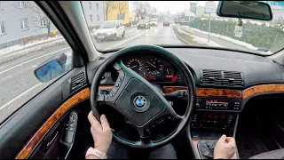 1997 BMW 5 E39 [520 i 150HP] | POV Test Drive #1999 Joe Black