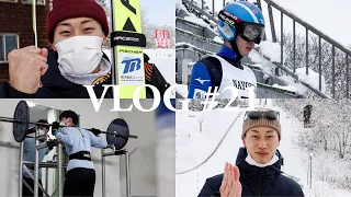 [vlog]  スキージャンプ / 合宿の過ごし方 / 2連勝 / チームメイトとトレーニング / skijumping / 車の雪下ろし / nayoro / patagonia / 美味しい雪