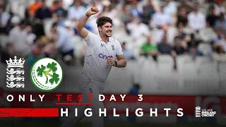 Tongue Takes 5-Fer In 10-Wicket Win | Highlights - England v Ireland Day 3 | LV= Insurance Test 2023