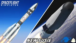 Ariane 6 Rocket Launch New Manned Spacecraft To Space in Spaceflight Simulator