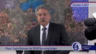 Mayor Soglin Releases the 2018 Operating Budget