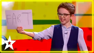 Little Kid Magician Guesses What David's Thinking!! | Kids Got Talent