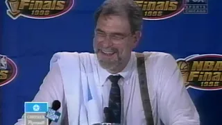 Phil Jackson 1998 NBA Finals Game 6 Postgame Press Conference (Final Game as Bulls Coach) 06/14/1998