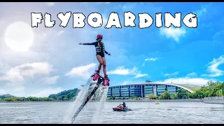 MY FIRST TIME FLYBOARDING ! #beginner