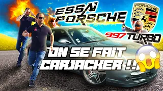 Essai Porsche 911 997 Turbo Boite Mécanique 🔥 on se fait carjacker !!! 😱 Volant Moteur