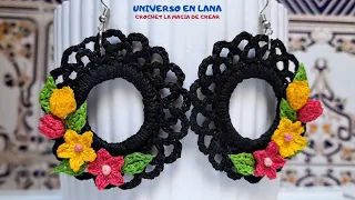 PENDIENTES TEJIDOS A CROCHET PASO A PASO