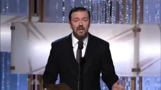 Ricky Gervais conduce i Golden Globe 2011 (sub ita)