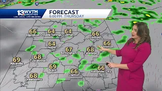 Warm today, Showers tomorrow before a beautiful weekend